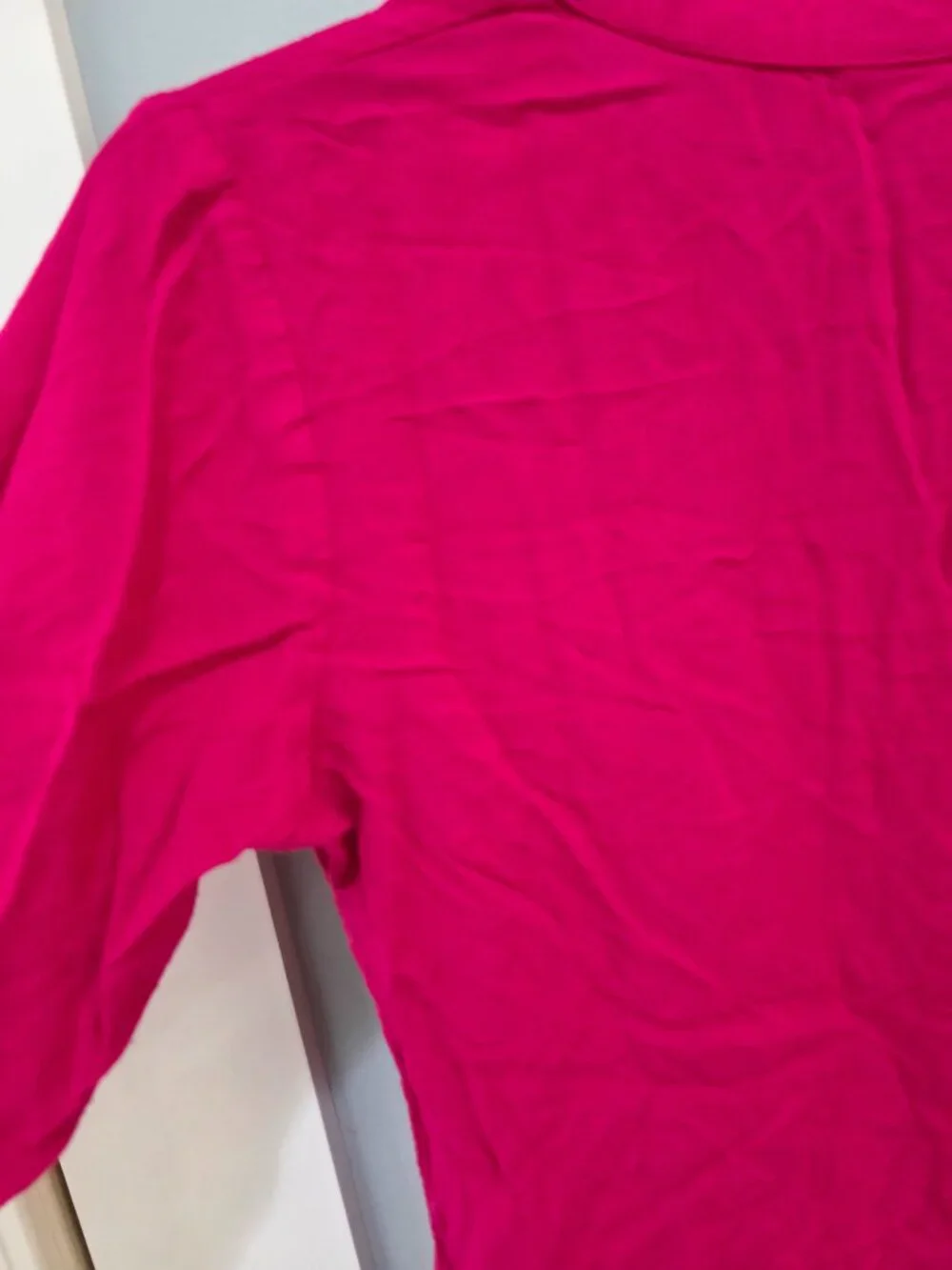 Soch Hot Pink‎ Blouse – Women’s Small 3/4 Sleeve Popover Top - Picture 7 of 8